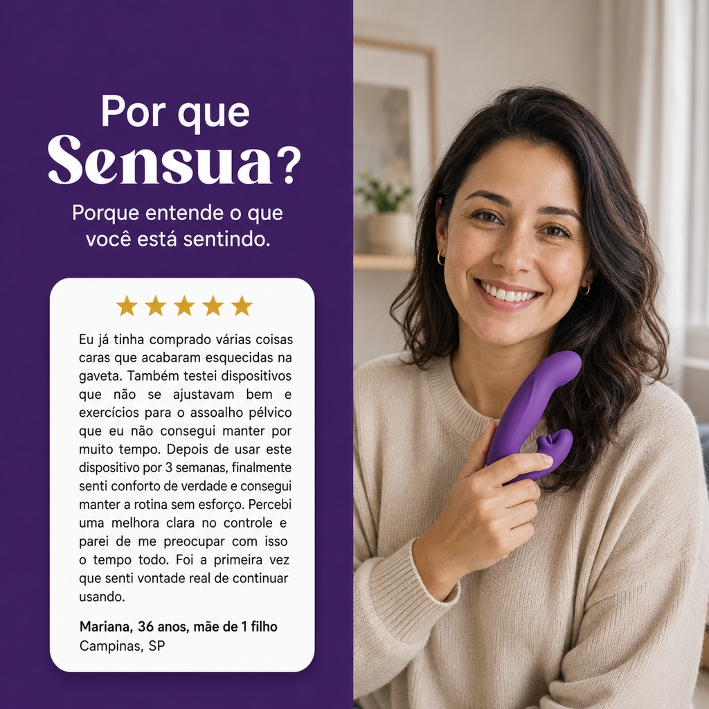 Sensua™ Ativador do Assoalho Pélvico 4 em 1