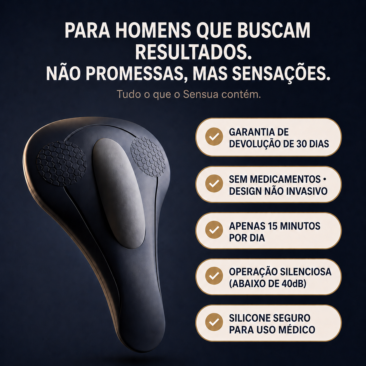 Sensua™ Ativador do Assoalho Pélvico Masculino